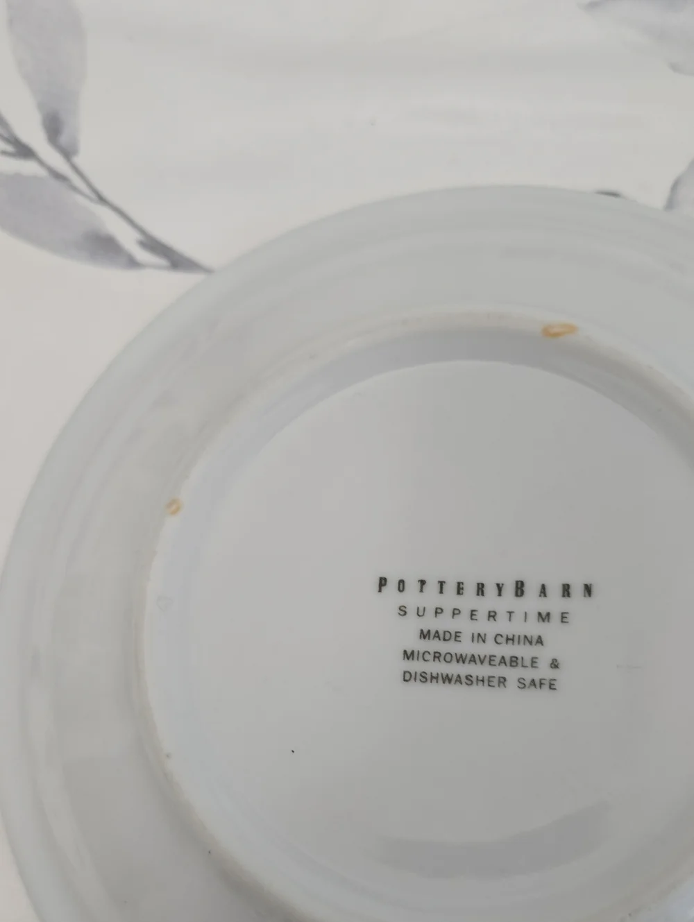 Vintage Pottery Barn Set Of 4 Suppertime Restaurant Salad Plates White